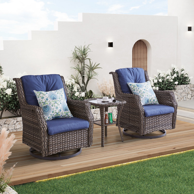 Wayfair swivel rocker patio chairs discount